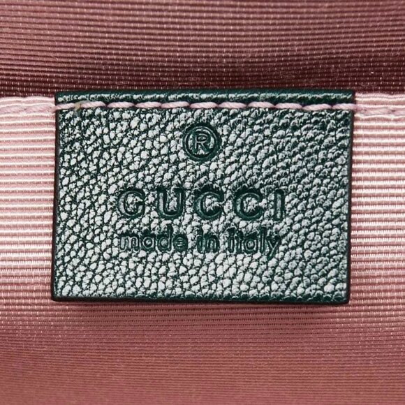 Gucci Green Leather/Wicker Sylvie Small Top Handle Bag - Picture 10 of 11